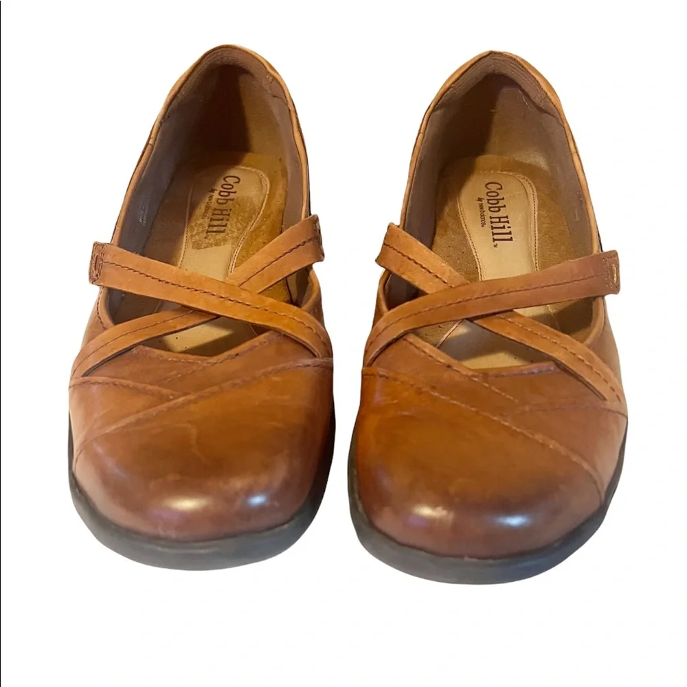 Cobb Hill by New Balance Criss Criss Brown Leather Flats Size 10M